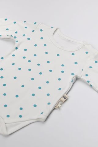 Puanlı 2 li Body Takım- Turkuaz 12-18 ay