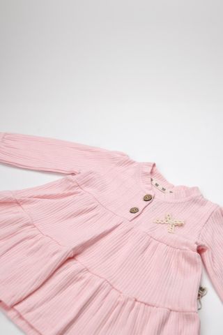 Pembe Kız Bebek Elbisesi 18-24 ay