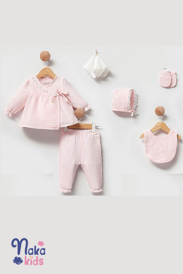 Cotton Dream Müslin Kız Bebek Hastane Çıkış Seti
