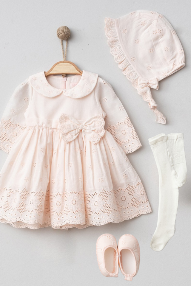 Rosalie Signature Collection – Kız Bebek Elbisesi- 4 Parça