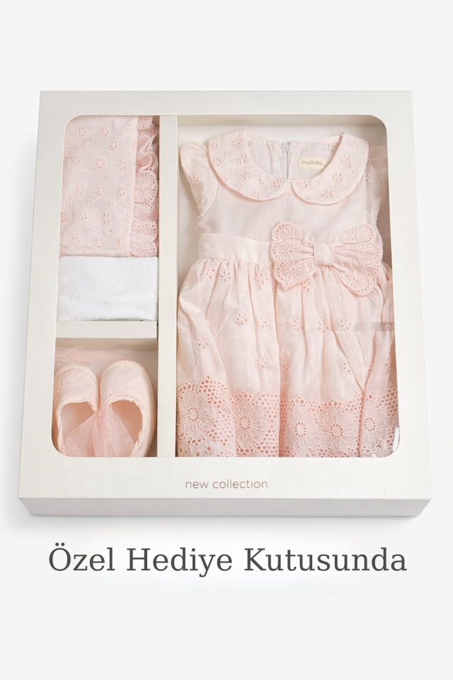 Rosalie Signature Collection – Kız Bebek Elbisesi- 4 Parça