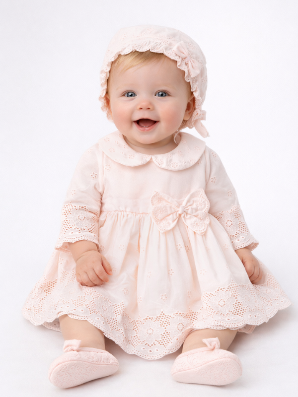 Rosalie Signature Collection – Kız Bebek Elbisesi- 4 Parça