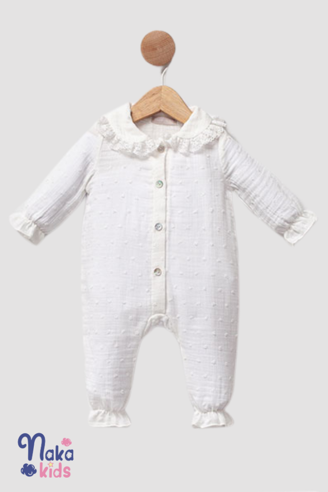 Cotton Dream Müslin Bebek Hastane Çıkış Seti-Beyaz