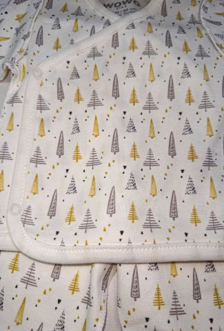 Çam Ağacı Desenli 2 li Zıbın Takım 3-6 ay