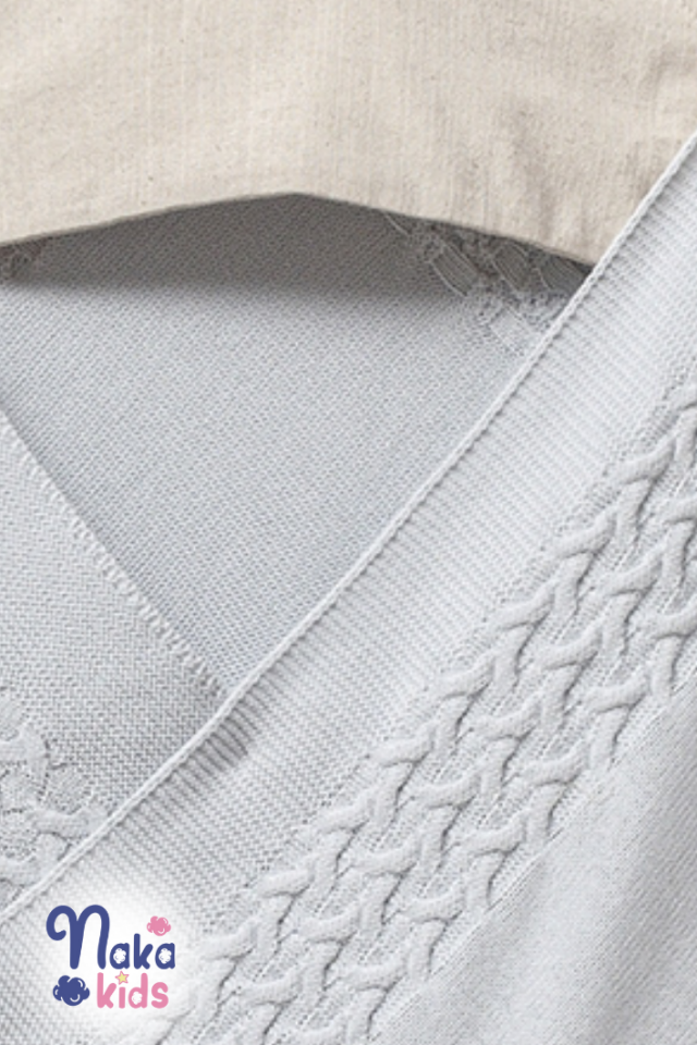 Ponpon Detaylı 5’li Erkek Bebek Hastane Çıkış Seti – Mavi