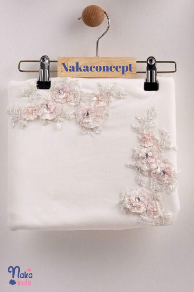 İtalyan Dantelli Organik Pamuk Kız Bebek 10 Parça Hastane Çıkış Seti