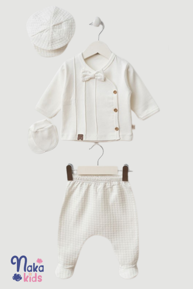 Waffle Yenidoğan Erkek Bebek 10 Parça Hastane Çıkış Seti