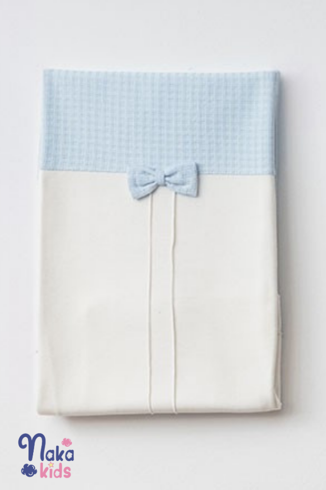 Waffle Yenidoğan Erkek Bebek 10 Parça Hastane Çıkış Seti- Mavi Beyaz