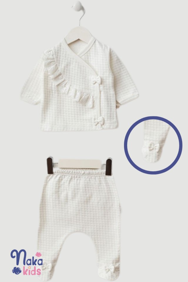 Waffle Yenidoğan Kız Bebek 10 Parça Hastane Çıkış Seti