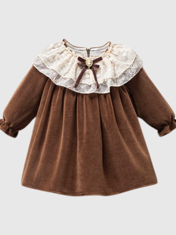 Aurora Velvet Kadife Kız Bebek 3 Parça Elbise Seti