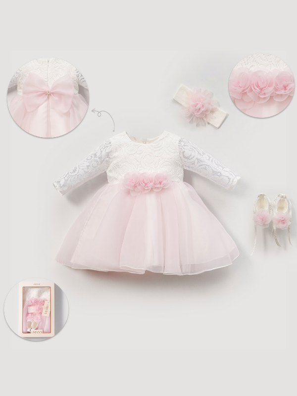 Rose  Kız Bebek Elbise Seti