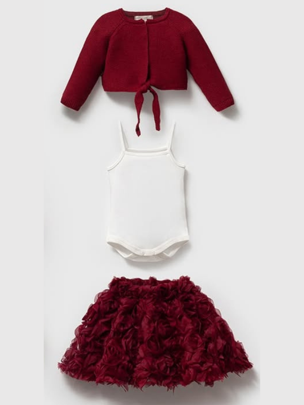 Ruby Rose Kız Bebek Özel Gün Etekli 4 Lü Set