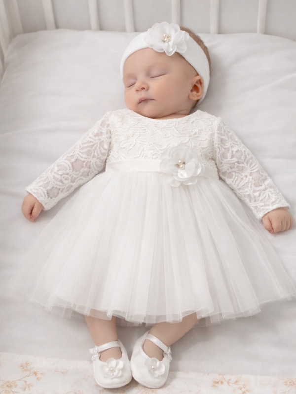 Elara Kız Bebek Elbise Seti