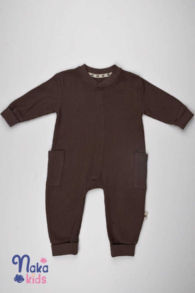 Waffle Tulum- Kahverengi