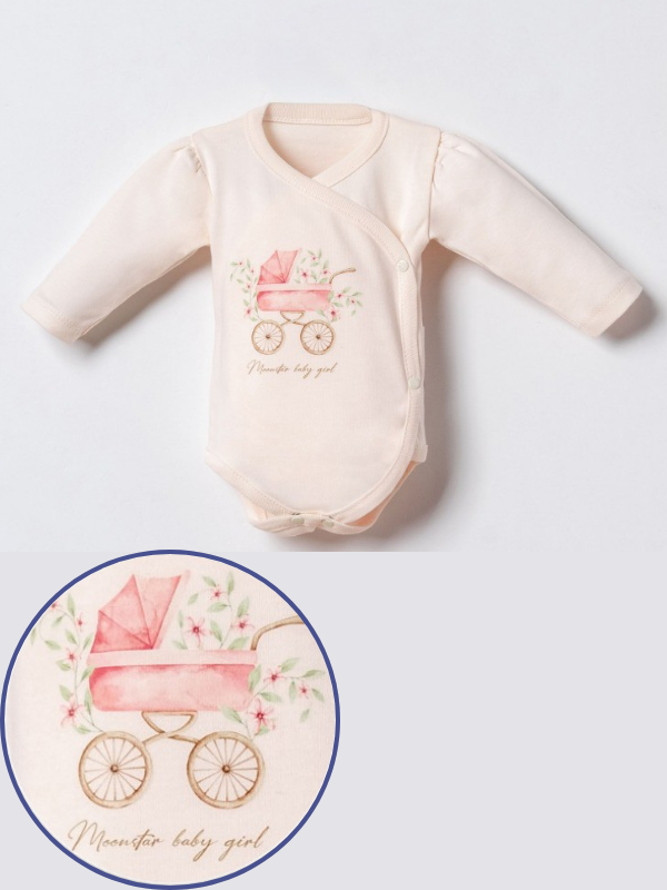 Noor Grace Kız Bebek Yenidoğan Kutulu Set Uzun Kollu 5 Parça