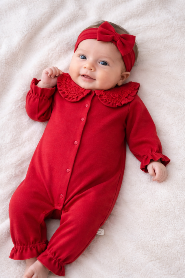 Papatyalar Kız Bebek 3’lü Hastane Çıkış Seti – Battaniye, Tulum, Şapka