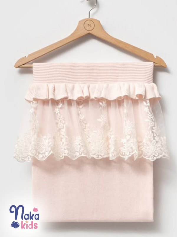 Lüks Dantelli Kız Bebek Hastane Çıkışı Hediye Seti – 5 Parça