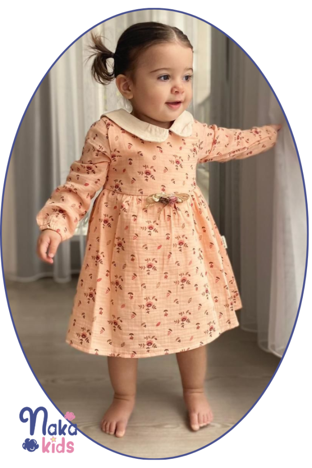 ''Blooming Beauty'' Çiçek Baskılı Kız Bebek Elbisesi