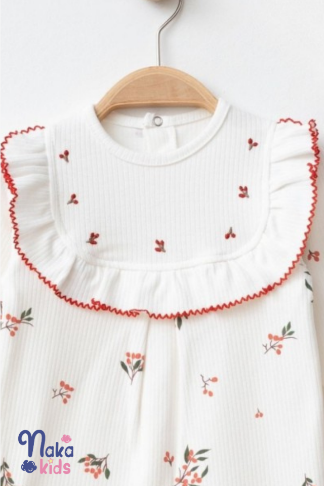 Kokina Desenli Kız Bebek 3’lü Hastane Çıkış Seti