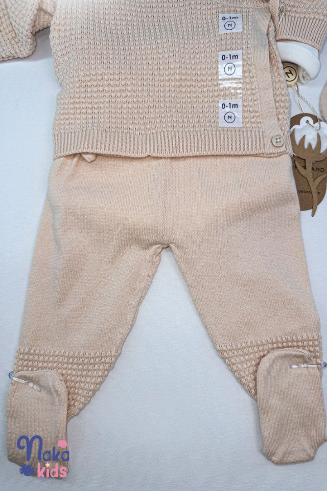 Pirinç Desenli 5 li Bebek Takımı