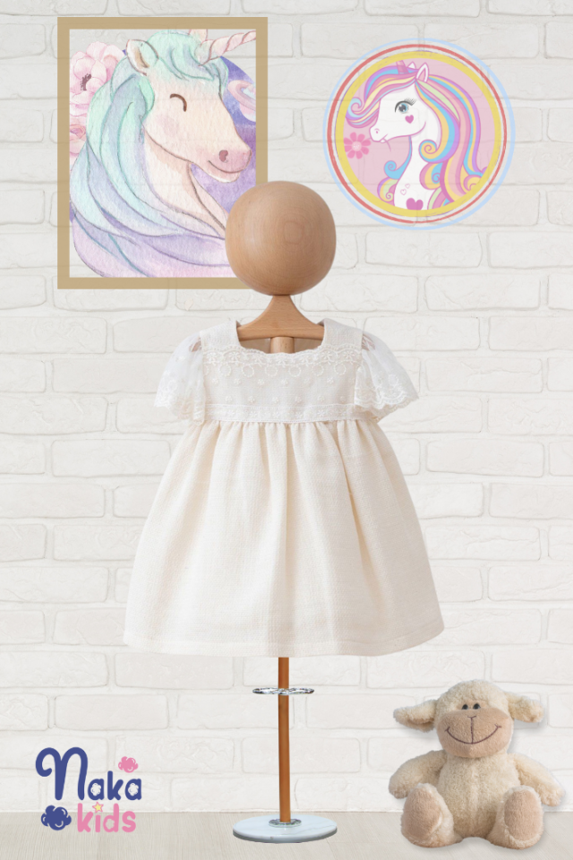''Little Duchess'' Dantelli Şık Kız Bebek Elbisesi