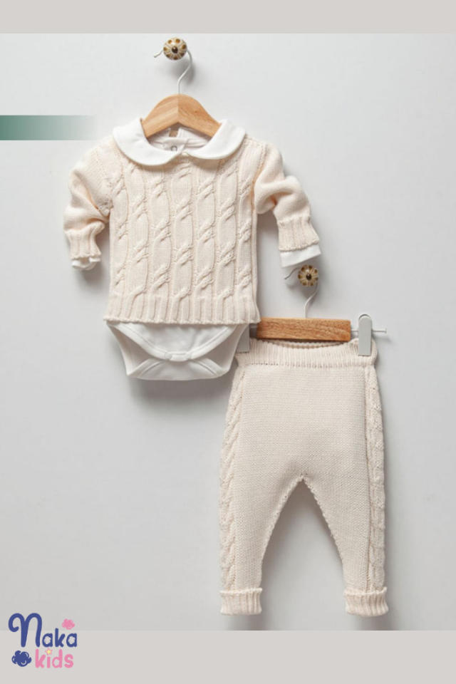 Saç Örgü Desenli 3lü Set