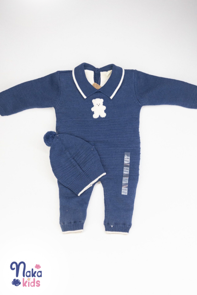 Ayıcıklı Tulum Bere 2'li Set