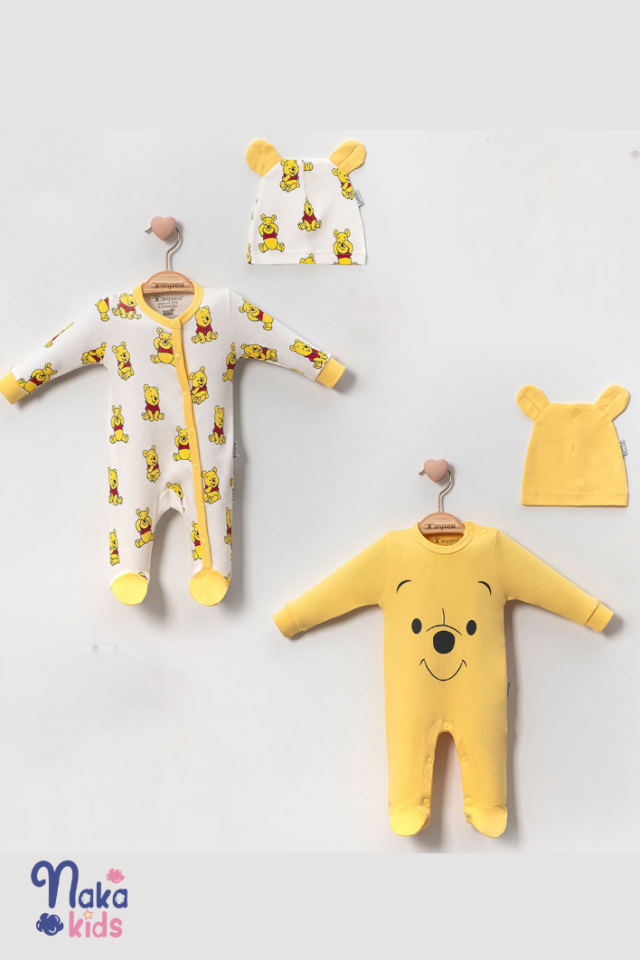 Winnie & Friends - Bebek Tulum ve Şapka Seti (4 Parça)
