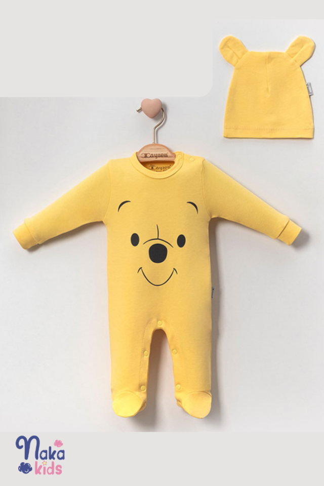 Winnie & Friends - Bebek Tulum ve Şapka Seti (4 Parça)