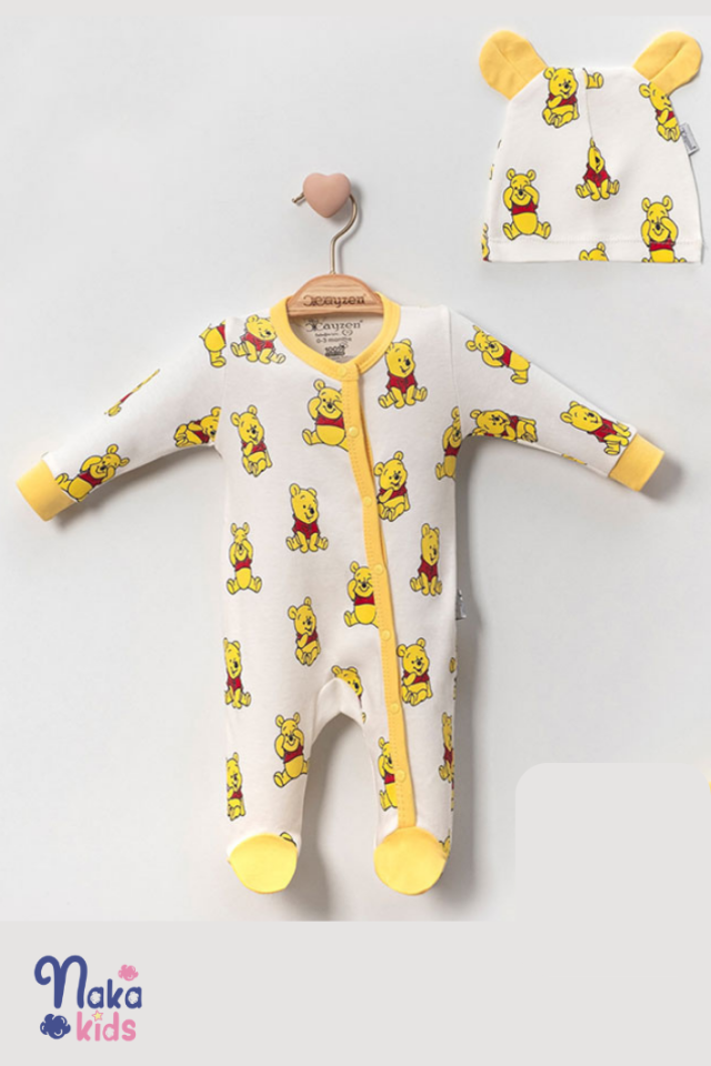 Winnie & Friends - Bebek Tulum ve Şapka Seti (4 Parça)