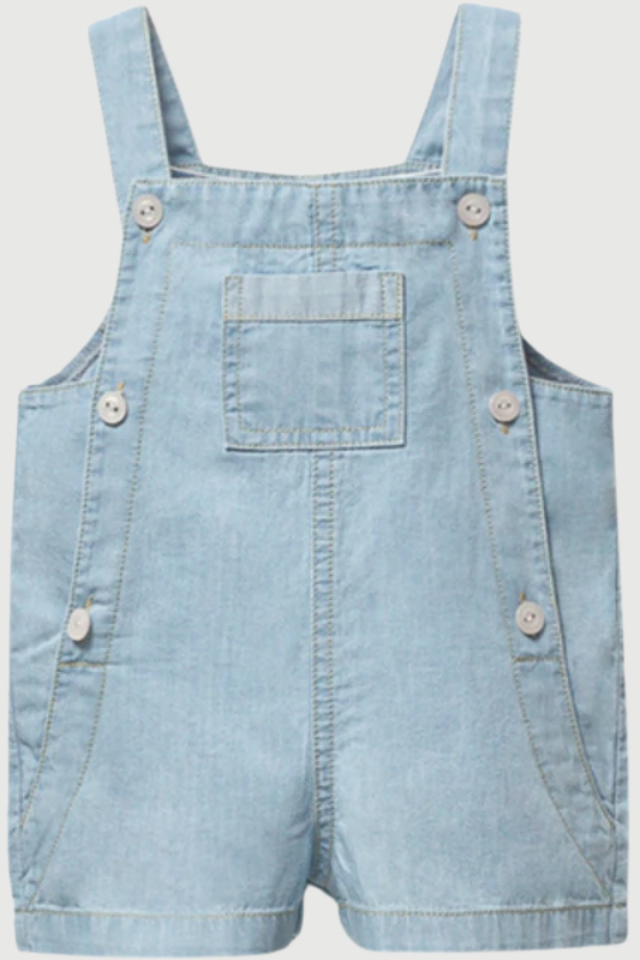 Crab Embroidered Erkek Bebek Salopet Takım 4 Parça Yazlık Set (3-6 Ay)