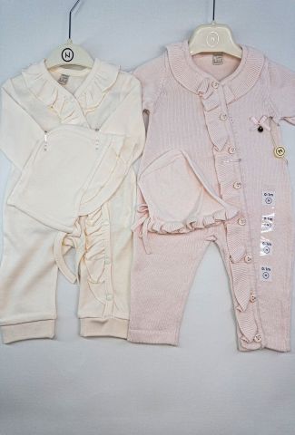 Fırfırlı 4 lü Tulum Set 6-9 ay