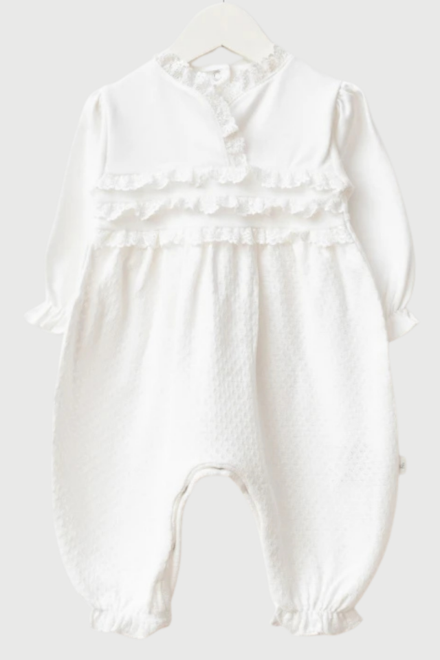 Seraphina Lace Baby Girl Tulum Set – Yenidoğan Kız Bebek Hastane Çıkışı