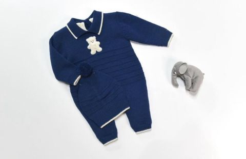 Ayıcıklı Tulum Bere 2'li Set 6-9 ay