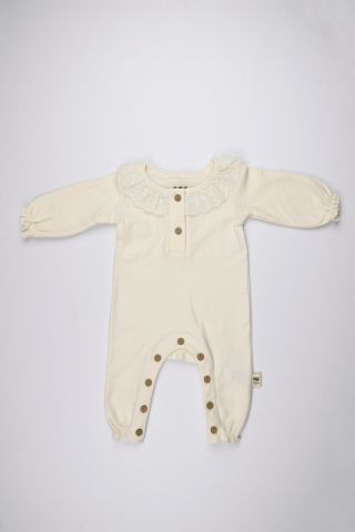 Jakarlı Krem Tulum 3-6 ay