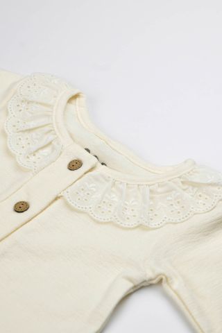 Jakarlı Krem Tulum 6-9 ay