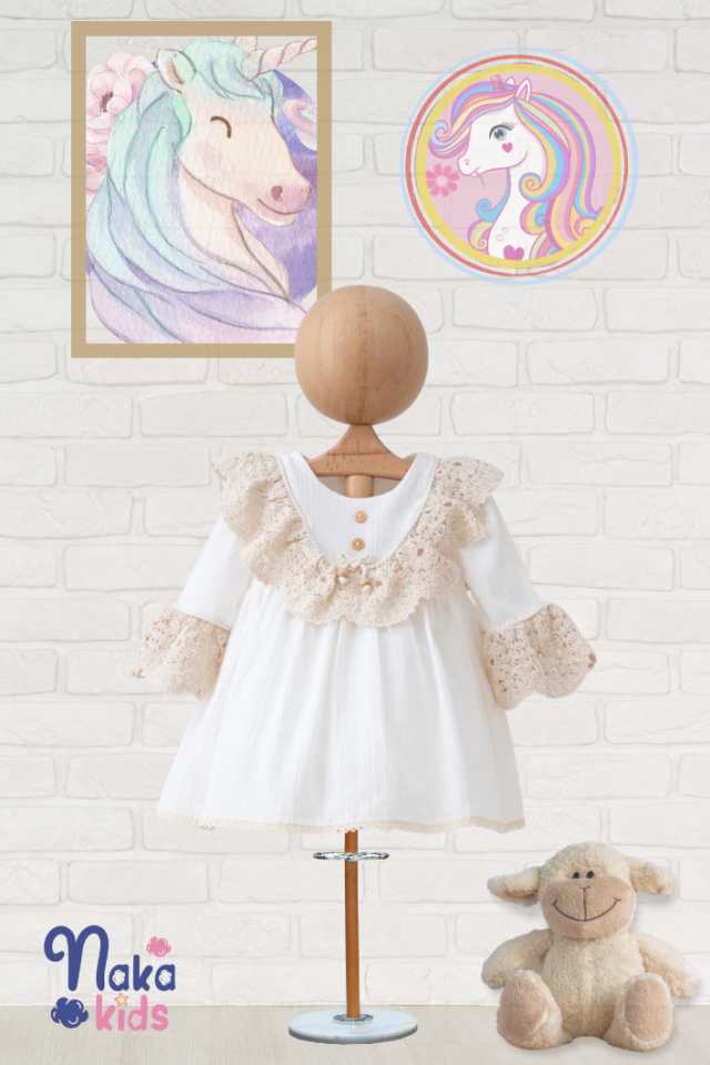 Dantel Rüyası Kız Bebek Elbisesi