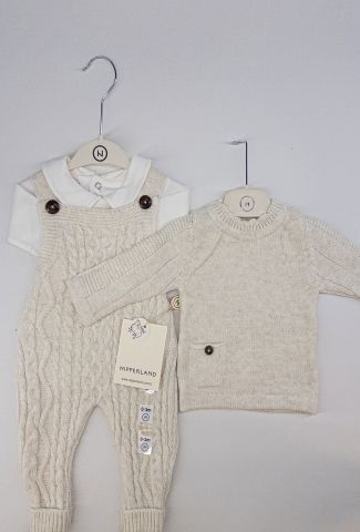 Salopet 3'lü Yün Takım 6-9 ay