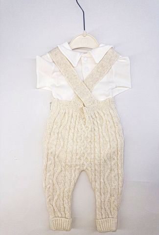 Salopet 3'lü Yün Takım 6-9 ay