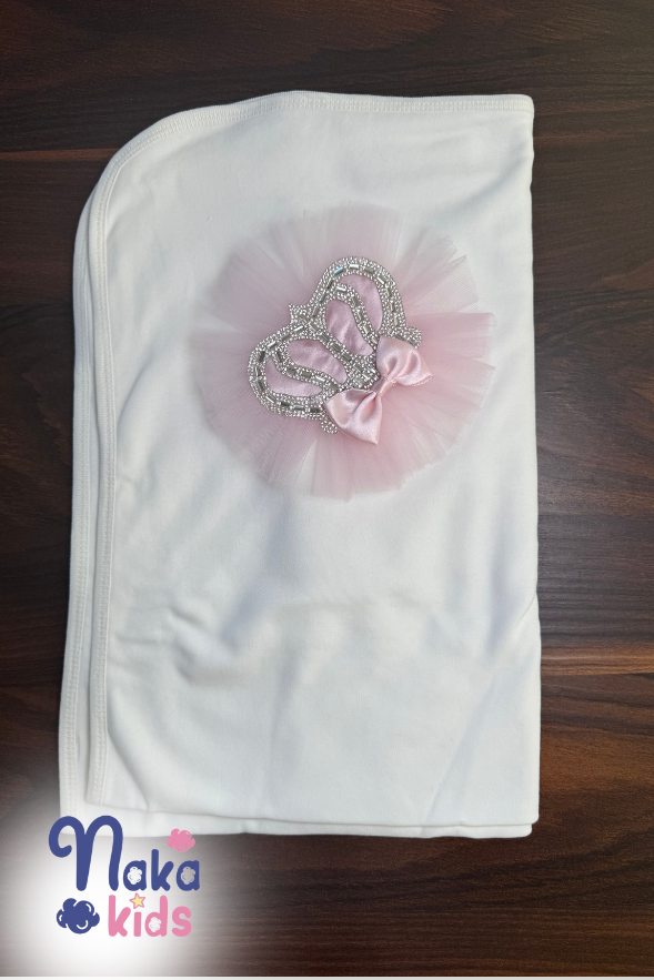 Prenses Tacı Kız Bebek 10 Parça Hastane Çıkış Seti- Pembe