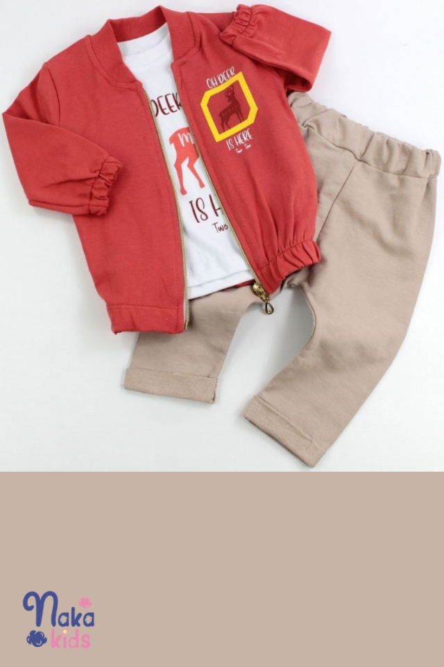 ''Forest Prince'' Geyik Temalı Erkek Bebek Giyim Seti