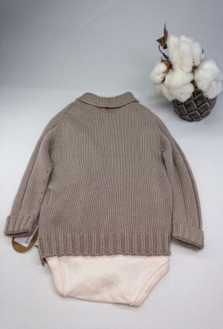 Baklava Örgü Desenli 3 lü Set 3-6 ay