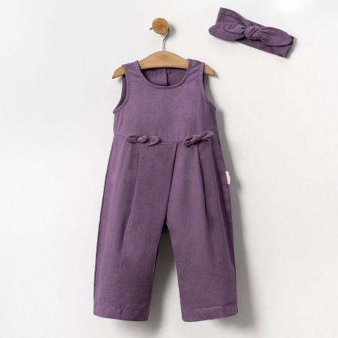 Pileli Tulum- Saç Bandı 2-3 yaş - mor