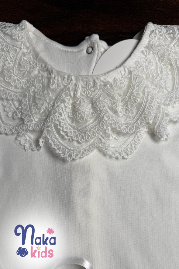 Beyaz Peri Kız Bebek Tulum