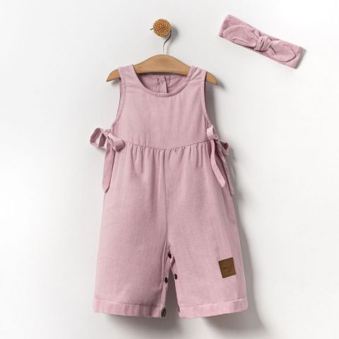 Yandan Bağlamalı Tulum- Saç Bandı 3-6 ay - lila