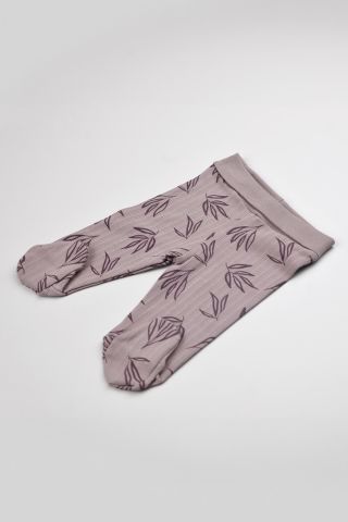 Yapraklı 2 li Body Takım-Mürdüm 0-3 ay