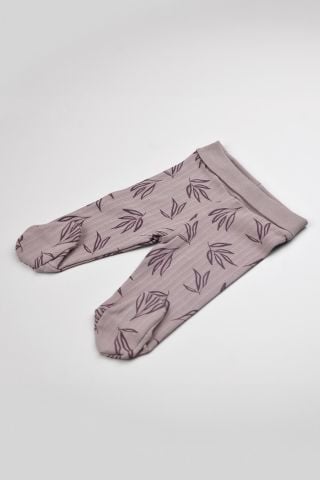 Yapraklı 2 li Body Takım-Mürdüm 9-12 ay