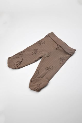 Mantar 2 li Body Takım-Kahverengi 3-6 ay