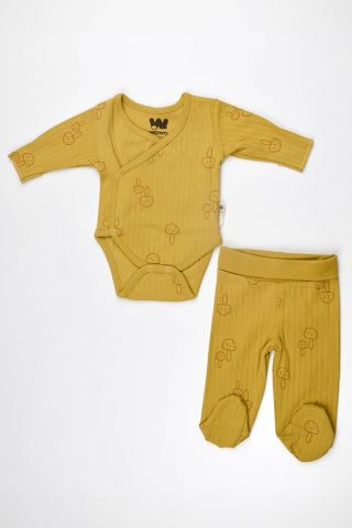 Mantar 2 li Body Takım-Hardal 9-12 ay