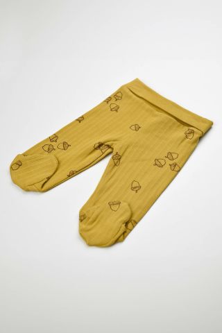 Meşe Palamudu 2 li Body Takım-Hardal 3-6 ay